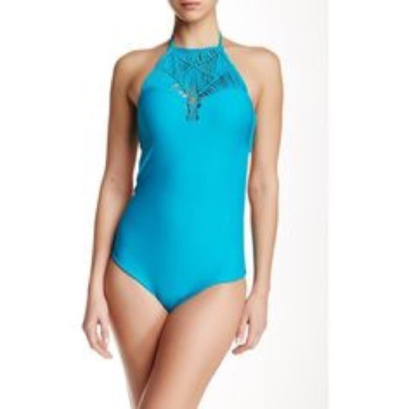Mikoh‎ Moorea Turquoise One Piece Swimsuit - Picture 1 of 7